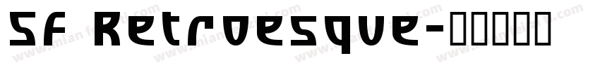 SF Retroesque字体转换